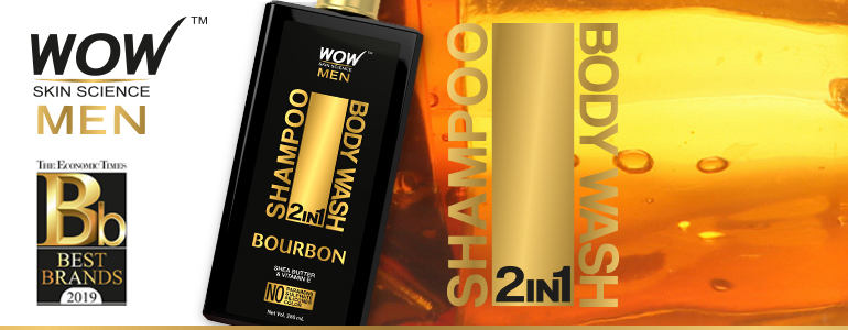 WOW Skin Science Bourbon 2 In 1 Shampoo & Body Wash